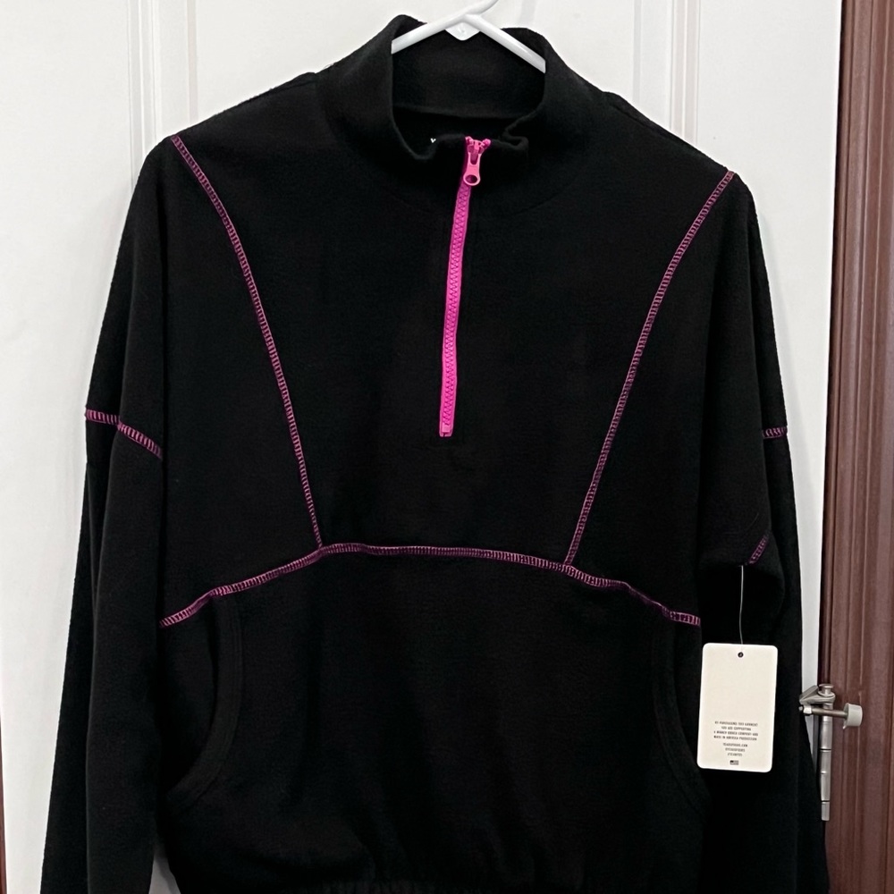 Year of Ours Mammoth Cropped Fleece Half Zip